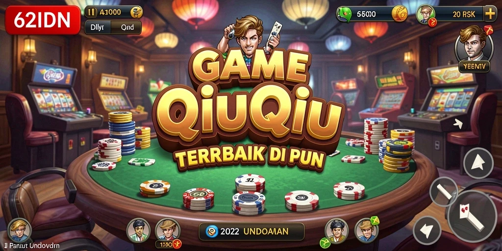 Tampilan gameplay seru QiuQiu di 62IDN.