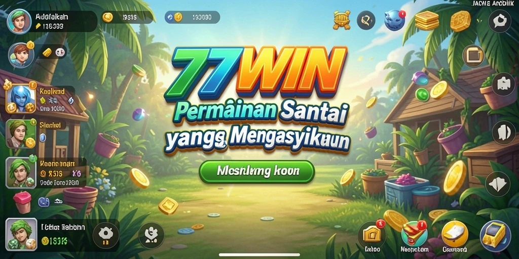 Tampilan gameplay penuh warna dari 77WIN yang mengasyikkan.