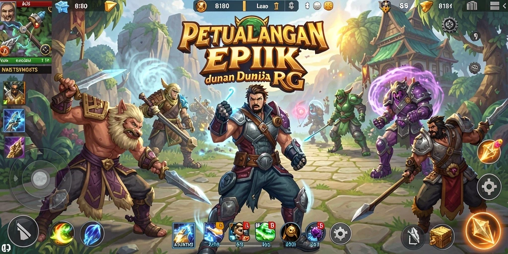 Screenshot 8180 menampilkan aksi seru dalam petualangan RPG.