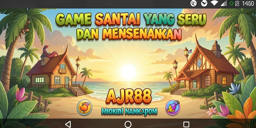 Tampilan gameplay AJR88 yang cerah dan penuh keseruan.