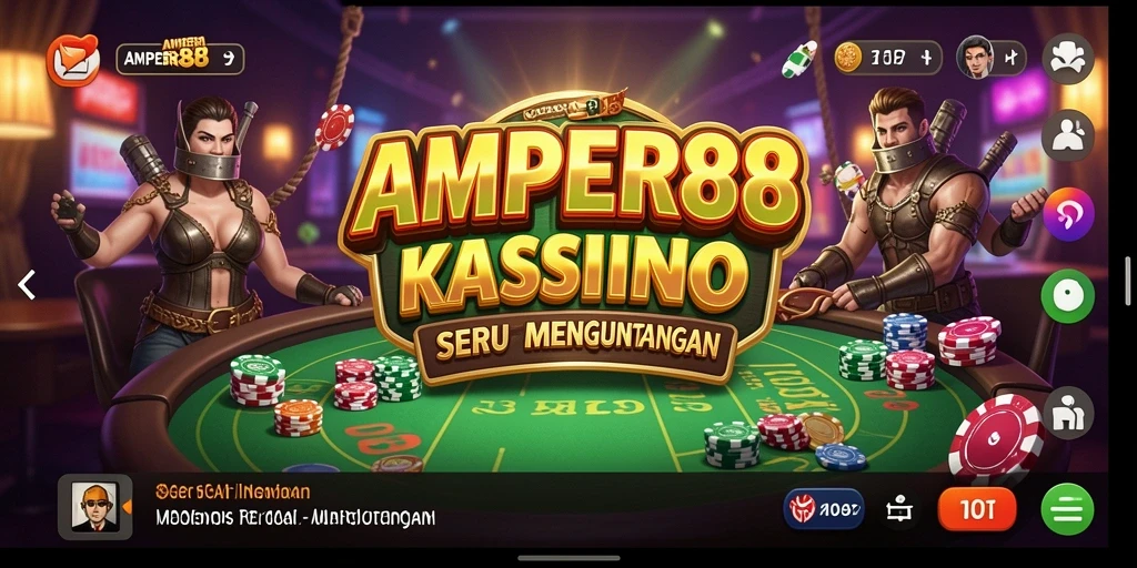 Tampilan gameplay menarik dan interaktif dari AMPER88.