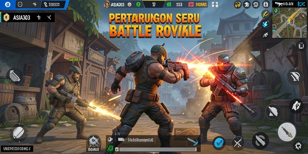 Gameplay seru dalam Battle Royale ASIA303 dengan aksi mendebarkan.