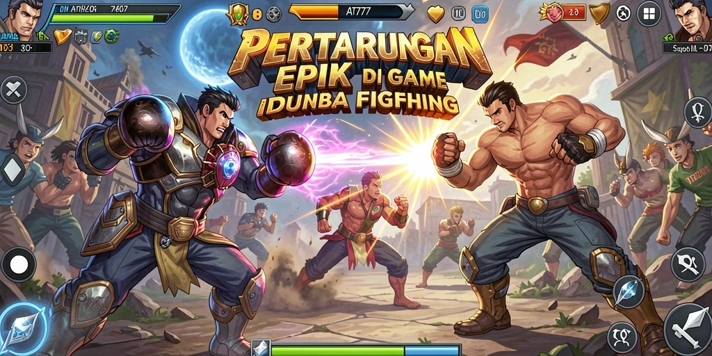 Gameplay seru dalam pertarungan arena di AT777.