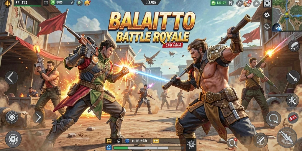Tampilan gameplay menarik dari BALAITOTO dalam pertarungan Battle Royale.