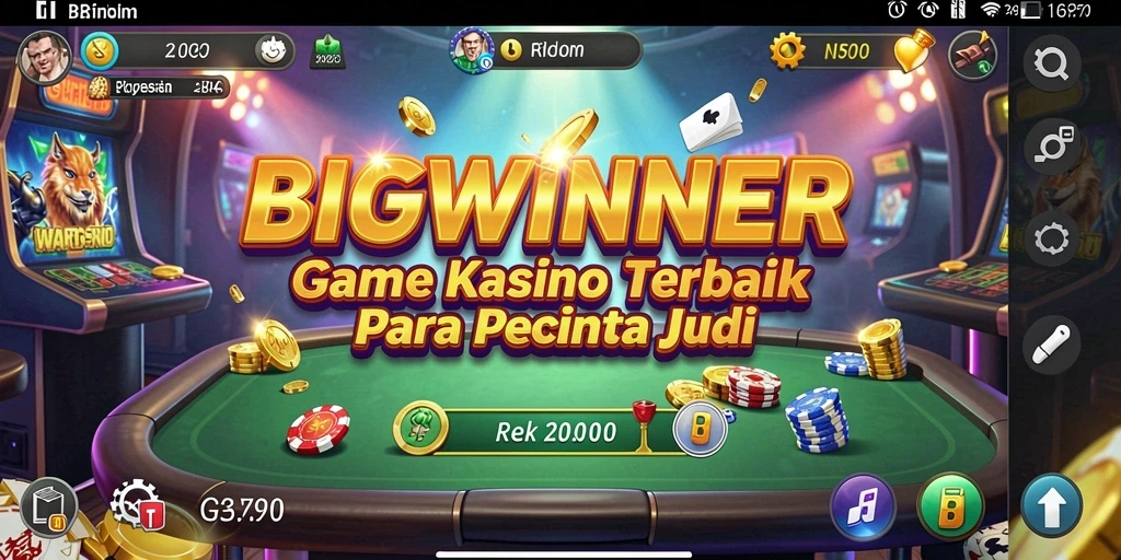 Tampilan gameplay seru dan menegangkan dari BIGWINNER.