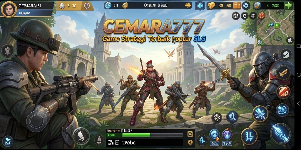 Tangkapan layar dari gameplay menarik CEMARA777 yang menunjukkan pertempuran strategis.