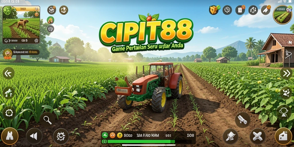 Tampilan screenshot utama CIPIT88 menunjukkan gameplay seru dan menarik dalam pertanian.