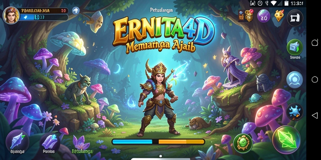 Tampilan gameplay ERNITA4D dengan grafis yang menakjubkan.