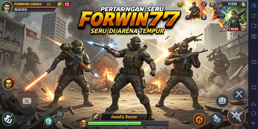 Tampilan gameplay Fighting yang mendebarkan dan penuh aksi.