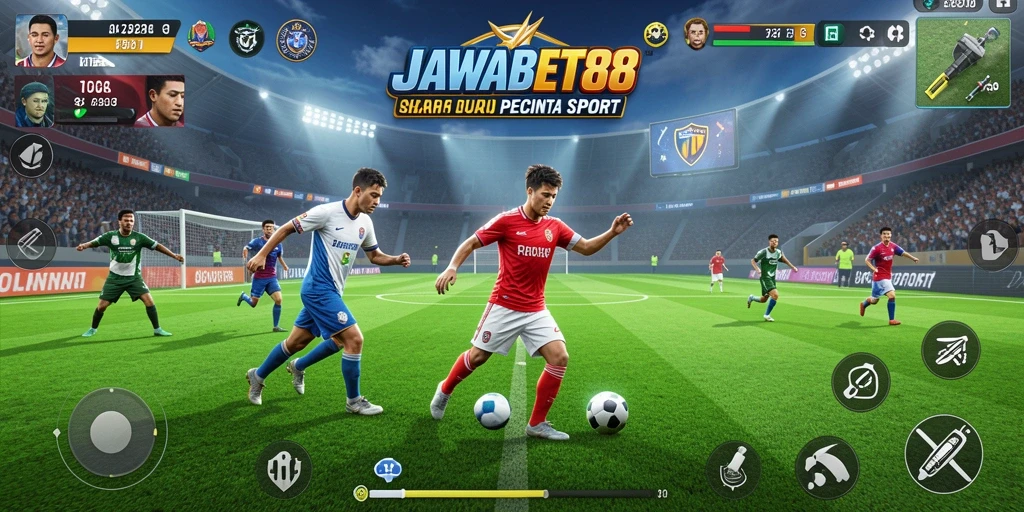 Tampilan gameplay seru di JAWABET88 dengan berbagai mode olahraga.