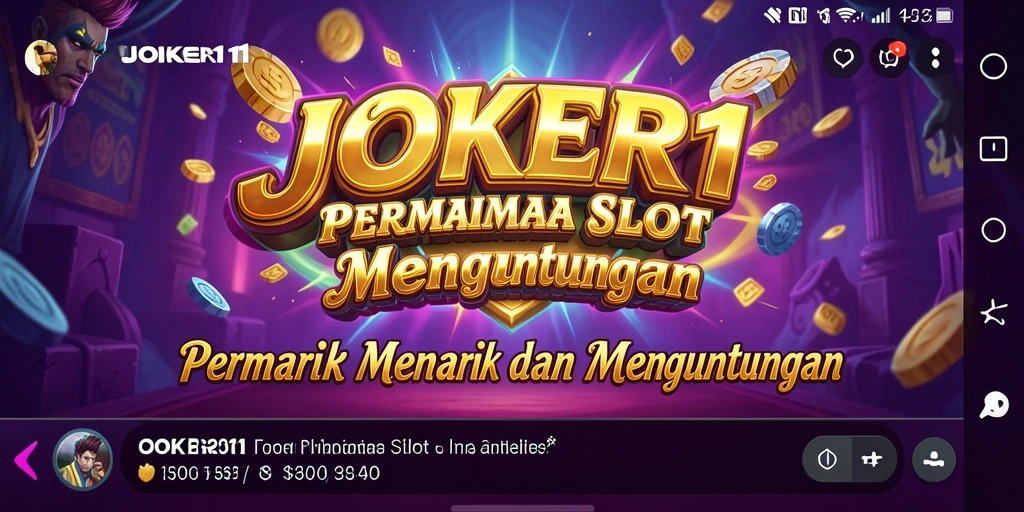 Tangkapan layar menunjukkan gameplay Slot yang mengasyikkan di JOKER11.