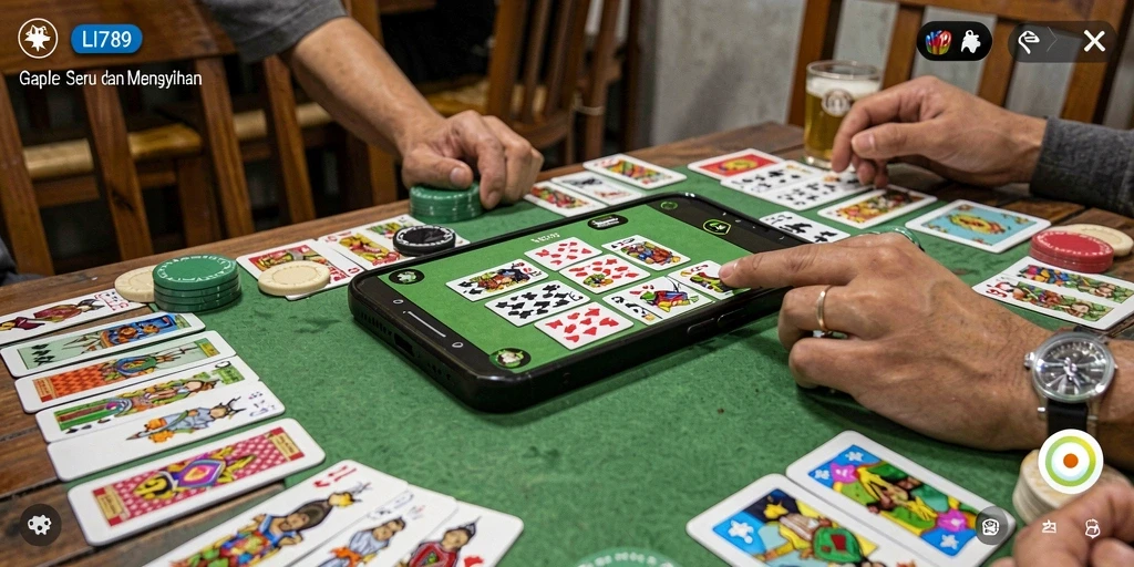 Tampilan menarik dari gameplay Gaple di LI789.