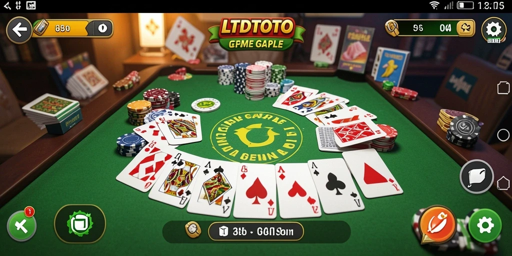 Screenshot LTDTOTO menampilkan keseruannya dalam bermain Gaple.