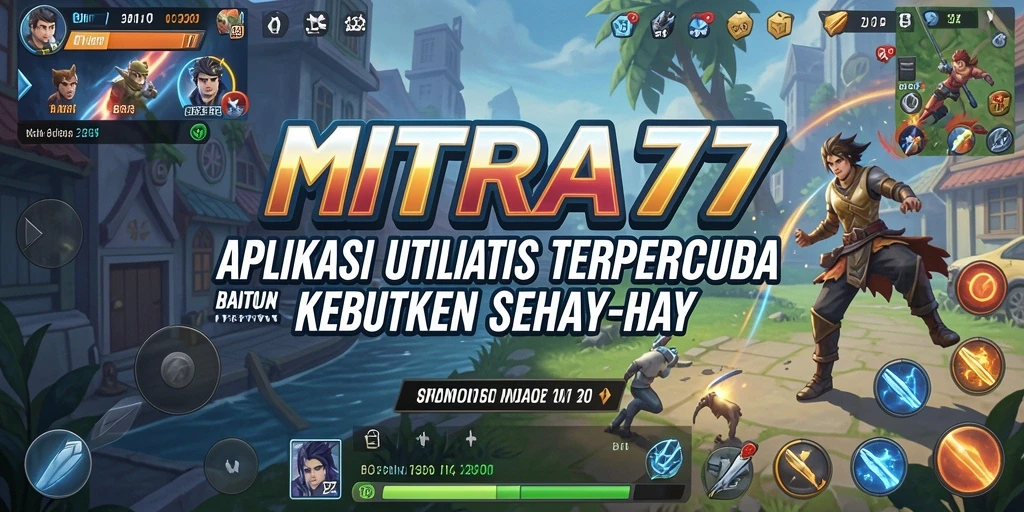 Tampilan utama MITRA77 dengan fitur-fitur utilitas yang intuitif.