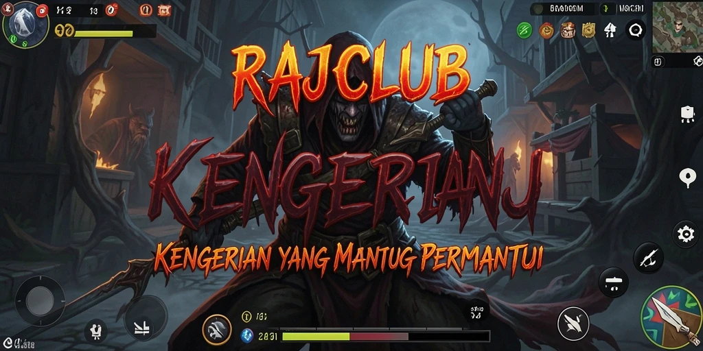 Tampilan menakutkan dari gameplay RAJACLUB yang penuh ketegangan.