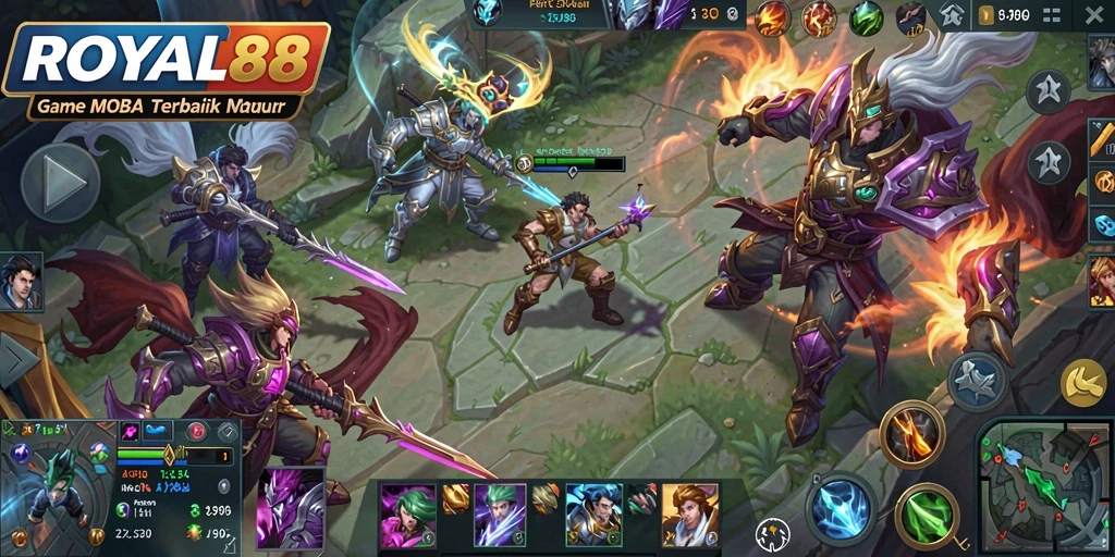 Tampilan visual menarik dari gameplay <strong>ROYAL88</strong> yang mendebarkan.