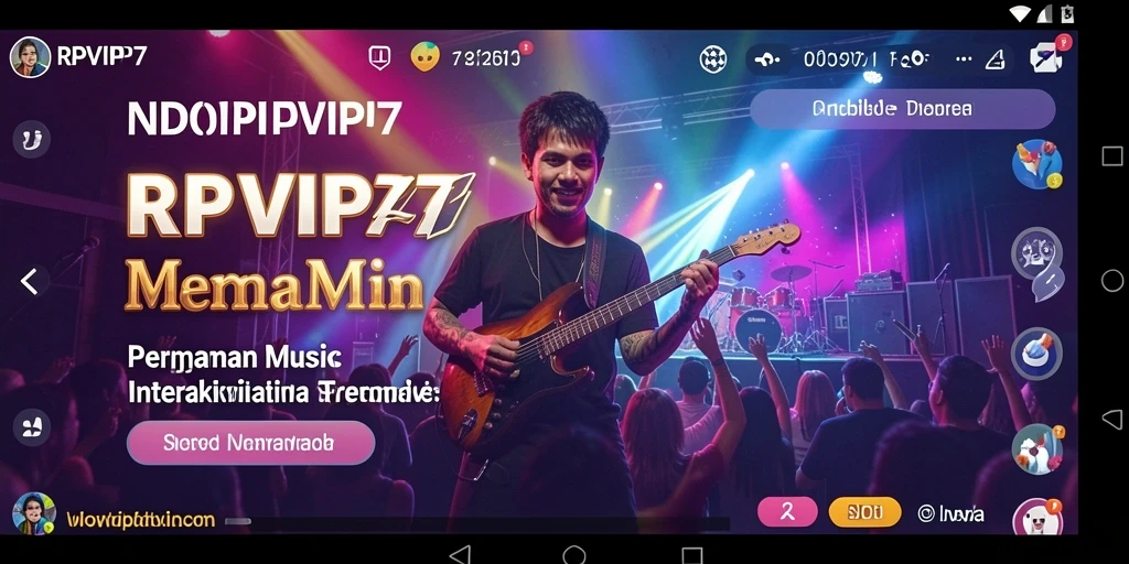 Tampilan gameplay menampilkan pengalaman bermain musik yang interaktif.