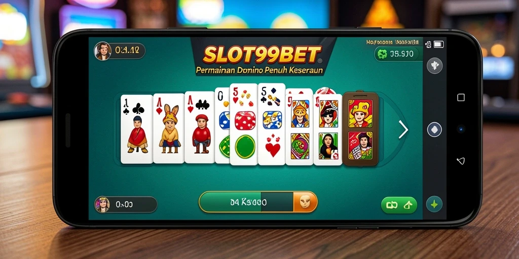 Screenshot gameplay SLOT99BET yang menampilkan keseruan permainan domino.