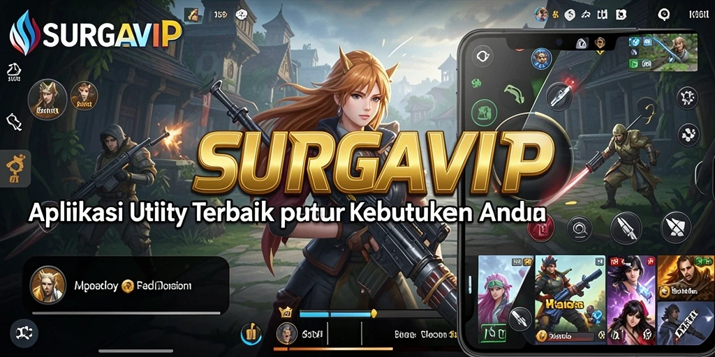 Tampilan antarmuka SURGAVIP yang intuitif dan ramah pengguna.