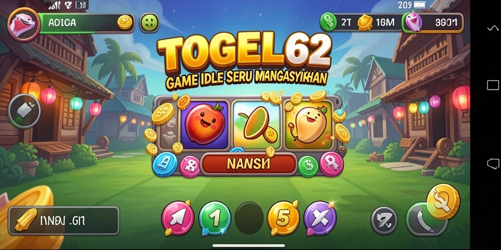 Screenshot gameplay TOGEL62 yang menampilkan elemen Idle yang menarik.