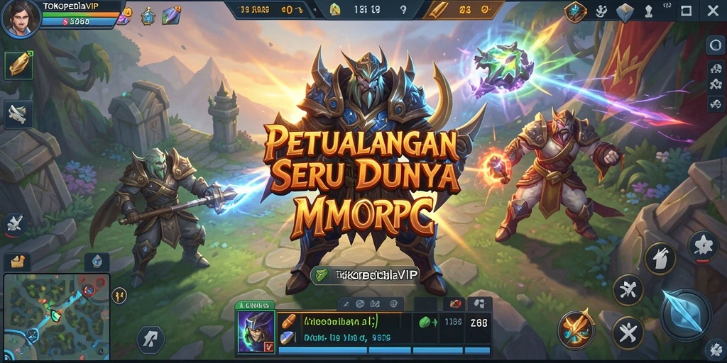 Tangkapan layar gameplay TOKOPEDIAVIP dengan suasana pertarungan menegangkan.