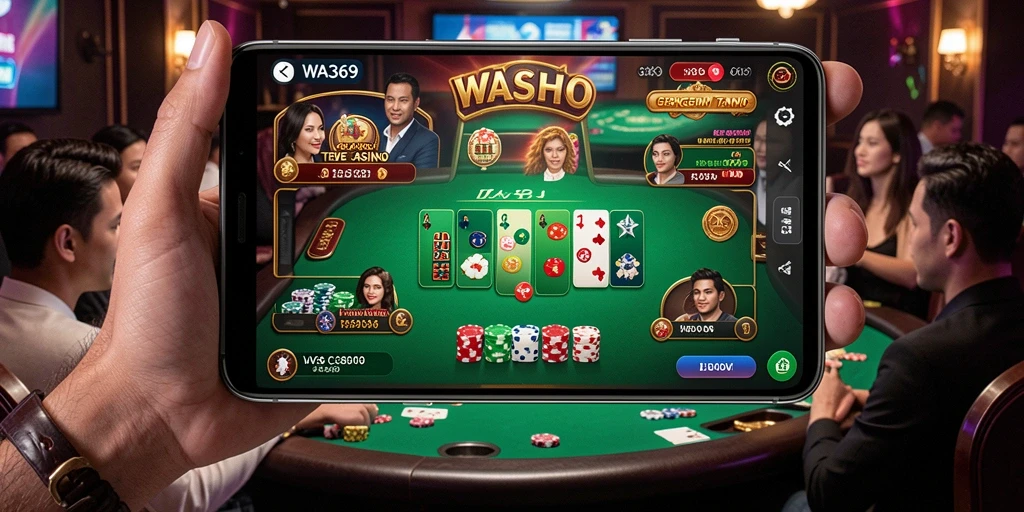 Tampilan gameplay Live Casino yang realistis dengan interaksi dealer langsung.